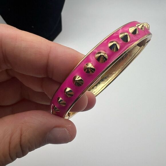 Pink and Gold Studded Bangle - Picture 3 of 4